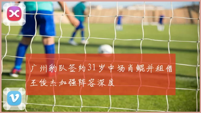 广州豹队签约31岁中场肖鲲并租借王俊杰加强阵容深度